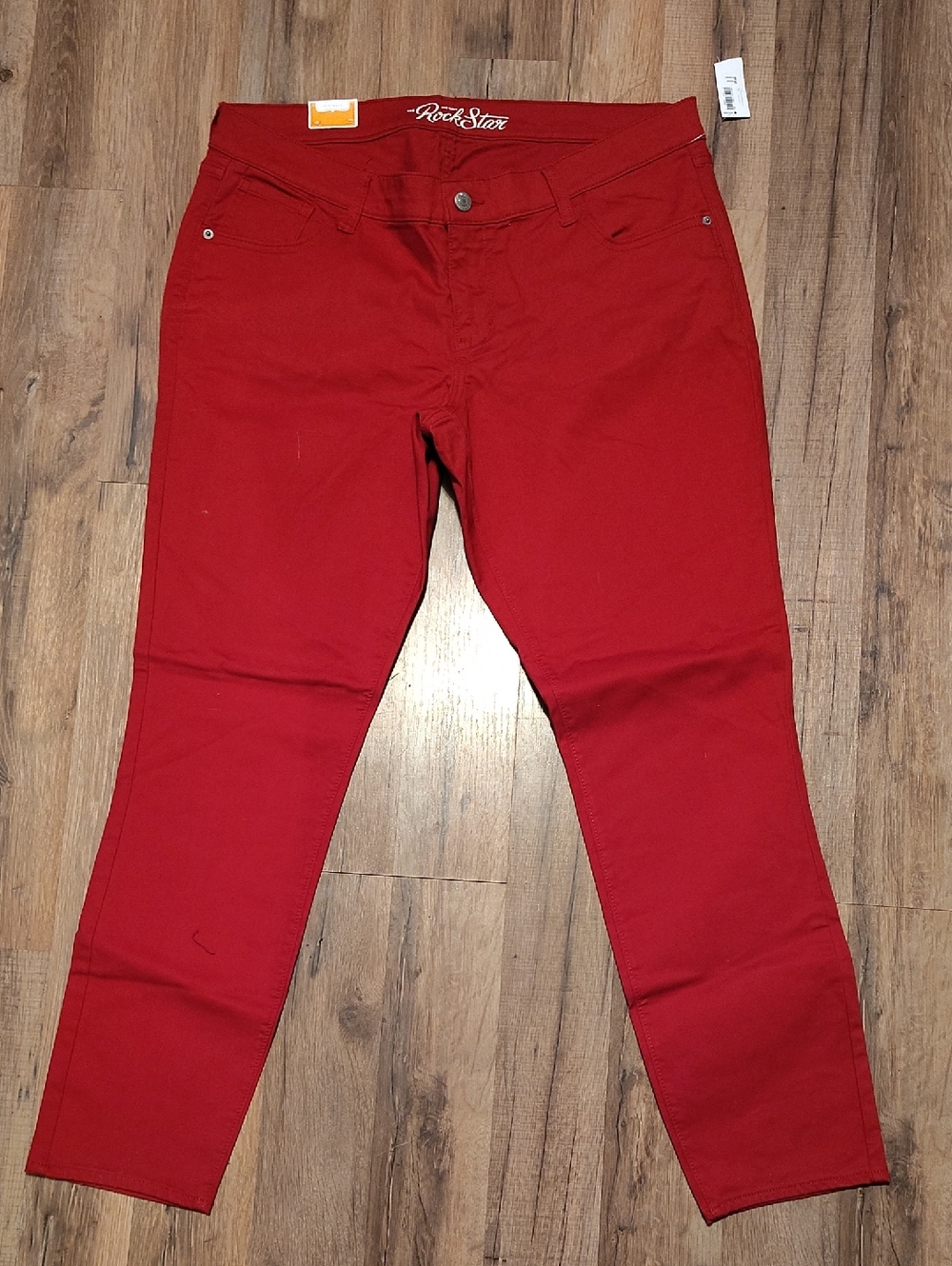 Old Navy RockStar Dark Red Stretch Skinny Jeans